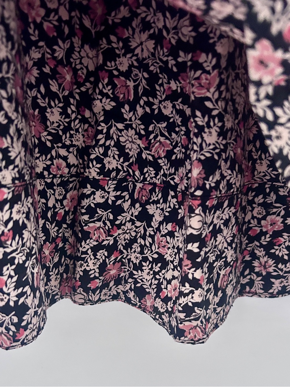 NWT DÔEN Adalina Ruffled Floral Mini Dress Organic Cotton - Large Boho - Picture 7 of 16